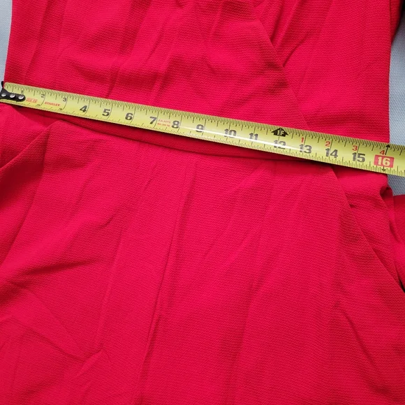 red romper with sleeves - Picture 9 of 12